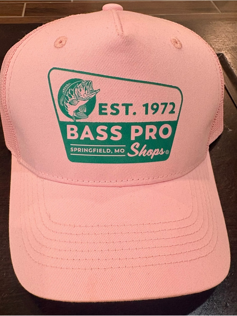 Bass Pro Shops Pink Cap with Teal Logo